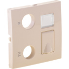 Cover plate LOGUS90 for R-TV-RJ45/R-TV-RJ45-FO multimedia sockets in ivory