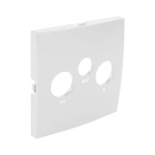 Cover plate LOGUS90 for R-TV-SAT sockets in ivory