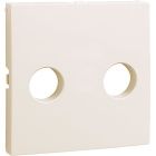 Cover plate LOGUS90 for R-TV sockets in ivory