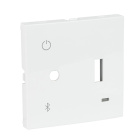 Tapa para Central con USB, Bluetooth y Jack 3,5mm en blanco