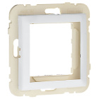 Universal Cover Ring QUADRA45/Adapter LOGUS90 for 45x45 modules in white