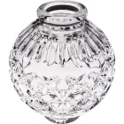 Glass sphere 10xD.6,5cm hole 2,2-2,5cm transparent