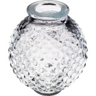 Esfera de cristal 8,5xD.6,5cm taladro 1,8cm transparente