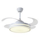 Ceiling fan DC ASGARD MAXI white, 4 retractable blades, 72W LED 3000|4000|6000K, H.35xD.120/50cm