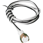 Portalámparas de porcelana blanco con casquillo G4 cableado con 85cm de cable teflon