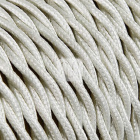Cable eléctrico H05V2-K cubierto con tela torcida FRRTX 2x0,75 D.5.8mm marfil