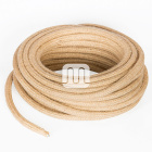 Round fabric covered electrical cable 2x0,75mm2 jute TO415