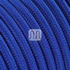 Cable eléctrico cubierto con tela redonda flexible H03VV-F 2x0,75 D.6.2mm azul TO60