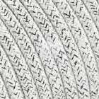 Cable eléctrico cubierto con tela redonda flexible H03VV-F 2x0,75 D.6.2mm blanco TO452