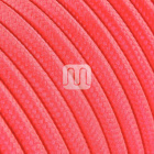 Flexible round fabric covered electrical cable H03VV-F 2x0,75 D.6.2mm fluo fuchsia TO81