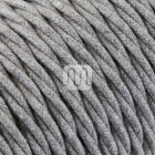 Cable eléctrico H05V2-K cubierto con tela torcida FRRTX 3x0,75 D.7.0mm gris TR413