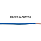 Condutor eléctrico redondo flexível H05V-K (FV) 1x0,5mm2 azul