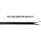 Cable redondo H03VV-F (FVV) 2x0,5mm2 negro