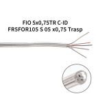 Cable redondo FR5FOR 5x0,75mm2 transparente