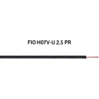 Rigid wire H07V-U 2,5mm2 black