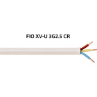 Cabo Baixa Tensão rígido XV-U 3x2,5mm2 bege