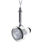 TIAGO wengue/chrome spotlight 1xGU10 for use in lamps