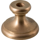 Turned height H.3,7xD.5cm hole 10,2mm, in raw brass