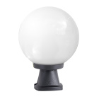 Farola GLOBE 1xE27 IP55 Al.35xD.25cm resina negra