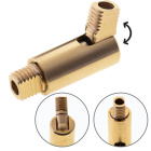 Female/male brass swivel Alt.4,2xD.1cm, M8x2 360°-90°