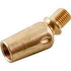 Giro com stop Alt.4xD.1,6cm femea/macho M10x2 360°-90°, em latão bruto