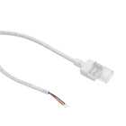 Conector con cable para Tira LED SMD/COB 1color 8mm (2pins) 230V/24V IP68 blanco