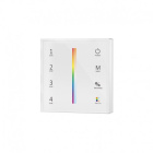 Control remoto RGB+CCT de 4 zonas, 1-5 colores com panel táctil