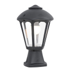 Farola GIAMPY 1xE27 IP55 L.21xAn.21xAl.33cm resina negra