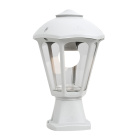 Farola GIAMPY 1xE27 IP55 L.21xAn.21xAl.33cm resina blanca
