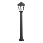 Farola GIAMPY 1xE27 IP55 L.21xAn.21xAl.99,5cm resina negra