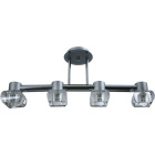 Ceiling Lamp LORENA 4xG9 L.70xW.15xH.29cm Grey/Chrome