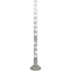 Floor Lamp MÁRCIA 24xG4 12V H.151xD.26cm Metal+Glass Transparent/Satin Nickel