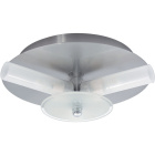 Plafond DINA round small 3xG9 H.8xD.21cm Satin Nickel