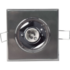 Downlight Empotrable MAET cuadrado 1xGU10 L.9xAn.9xAl.0,4cm Niquel