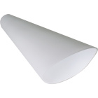 White glass OPALINO, W.39xL.15xH.11cm, for wall lamps