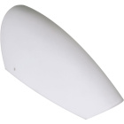 White glass OPALINO, with 2 holes, W.12xL.12xH.30cm, for wall lamps