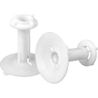 White insulator with cord grip for E27 support