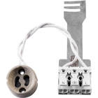 Kit para foco c/suporte de lâmpada GU10, c/fio silicone de 15cm, barra e ligador rápido c/repicagem
