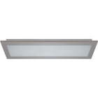 Plafond SODALITE rectangular 2xG13 T8 LED 60cm C.73xL.25xAlt.6cm Níquel