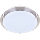 Plafond LARGO large 2xG9 H.4,5xD.21cm Satin Nickel