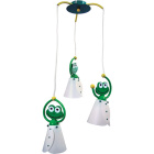 Pendant Light SAPO 3xE14 H.Reg.xD.34cm Green/White