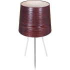 Sobremesa TRIPÉ 1xE27 Al.50xD.26cm Wengue/Cromo