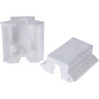 Insulating box for plugging, in white plastic