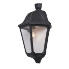 Wall Lamp DARIA 1xE27 IP55 L.28,6xW.14,3xH.51,5cm black resin