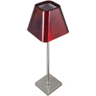 Table Lamp VIDEL 1xG9 W.14H.45cm Red/Silver