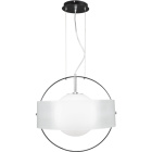 Colgante ORB 1xE27 Al.Reg.xD.47cm Blanco