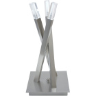 Table Lamp DORA square 3xG4 12V L.17xW.17xH.36cm Satin Nickel