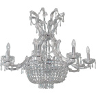 Ceiling lamp JOAQUINA 18xE14 D.70cm chrome (Frame with crystals)