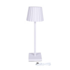 Sobremesa CLUB con cable USB IP54 1x3.5W LED 300lm Al.37,5xD.11,8cm Blanco, base antidérapante