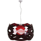 Pendant Light ACUARIO large 1xE27 H.Reg.xD.60cm Red